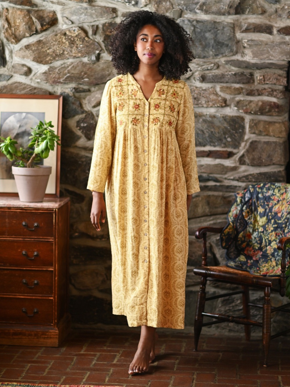 New April Cornell Darling Rose Nighty / Dress